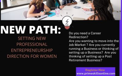 NEW PATH: SETTING NEW PROFESSIONAL/BUSINESS DIRECTIONS FOR WOMEN VIRTUAL CLASS